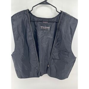 Wilsons Leather Experts Vest Liner Womens M Black Thinsulate Insulated Excellent